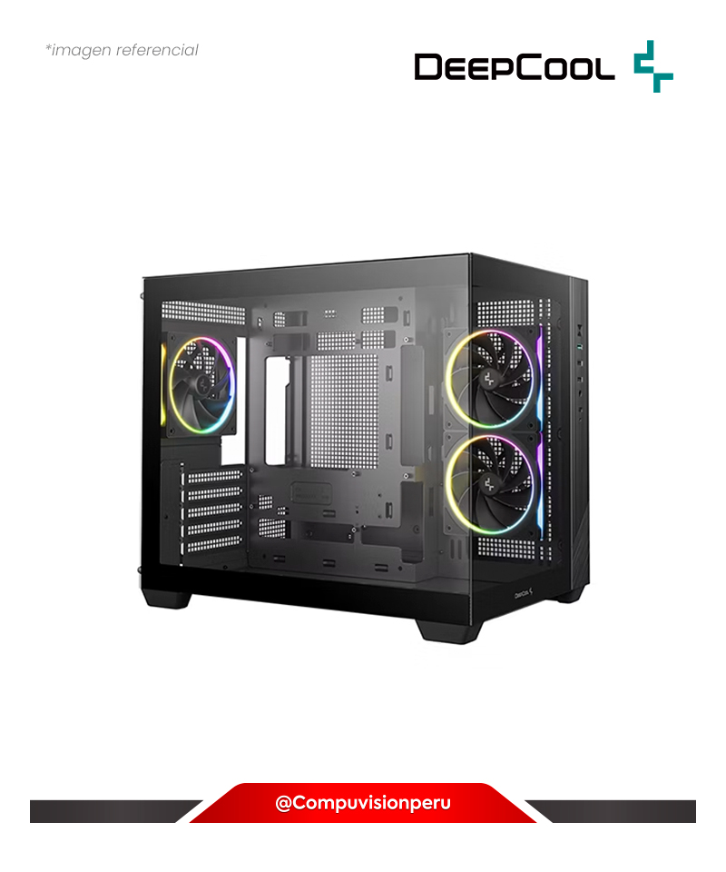 CASE DEEPCOOL CG330 3F BLACK VIDRIO TEMPLADO M-ATX R-CG330-BKNGM3-G