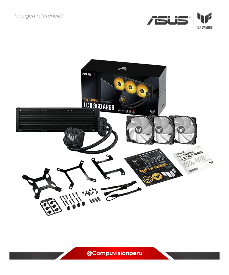 COOLER DE CPU ASUS TUF GAMING LC III 360 ARGB 3*120MM ARGB AMD INTEL TUF-GAMING-LC-III-360-ARGB