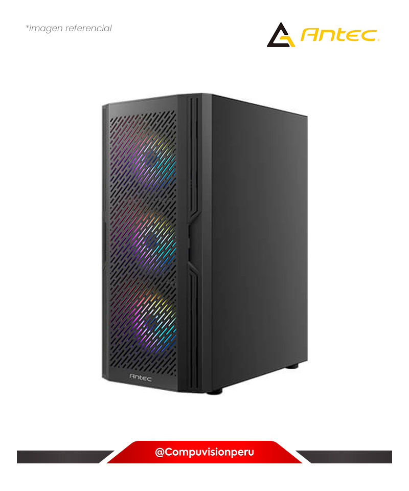 CASE ANTEC AX20 ELITE 120*3 RGB TEMPERED GLASS STEEL + PLASTIC ATX 0-761345-10066-3