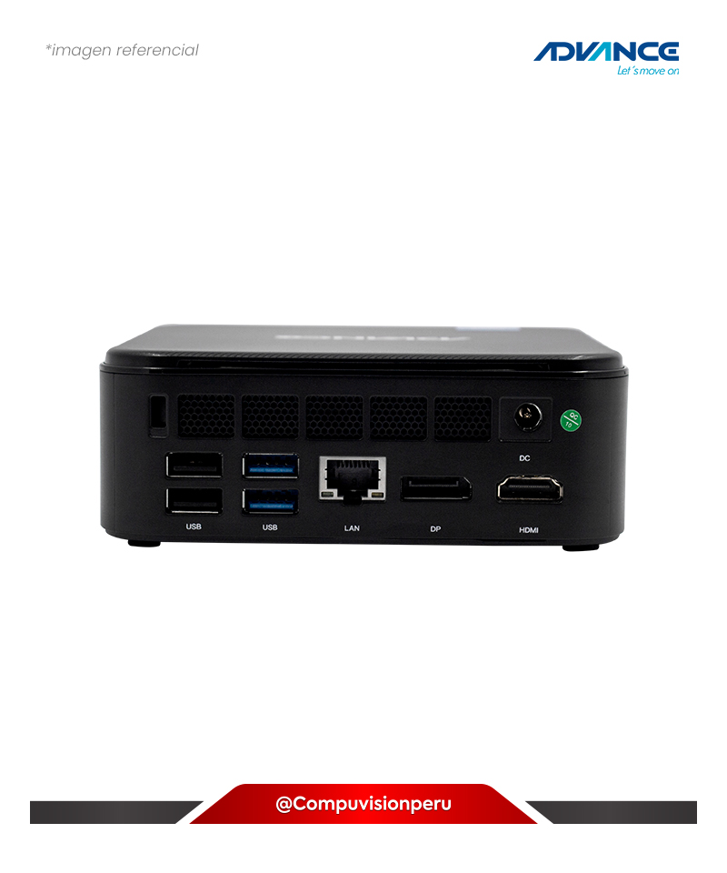MINI PC ADVANCE ADV-MP3160 NUC N100 4N 4TH 6MB 3.4GHZ HDMI DP USB 3.0 WIFI BLUETOOTH