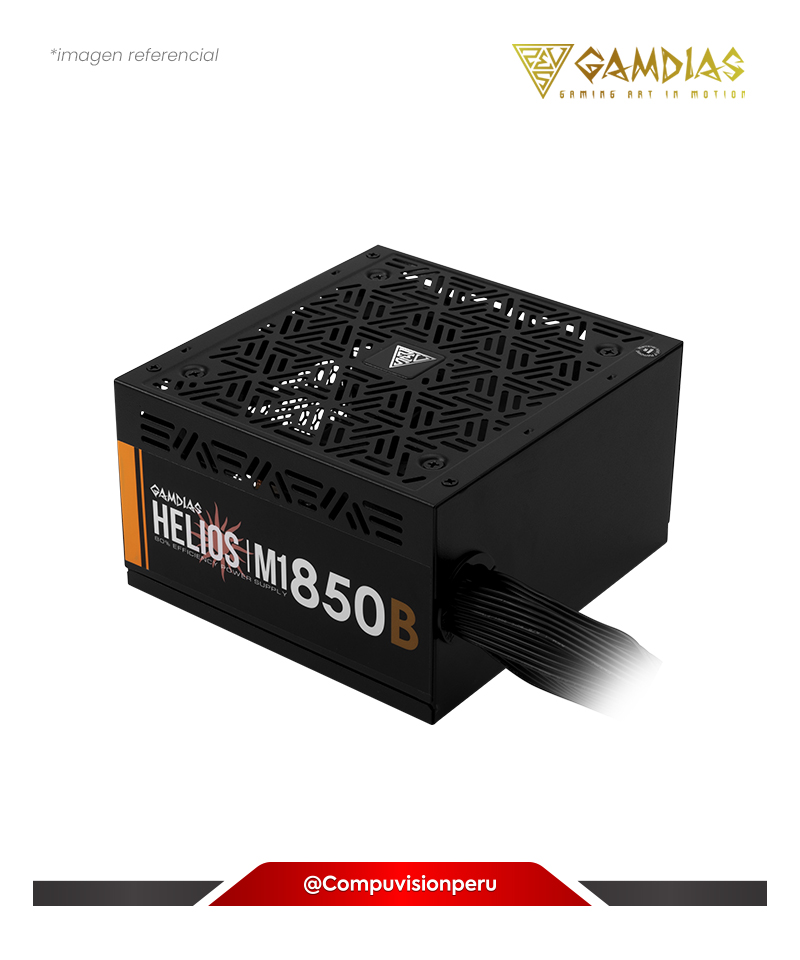 FUENTE 850W GAMDIAS HELIOS M1-850B BLACK 80 PLUS BRONZE 16210-01900-10000-G