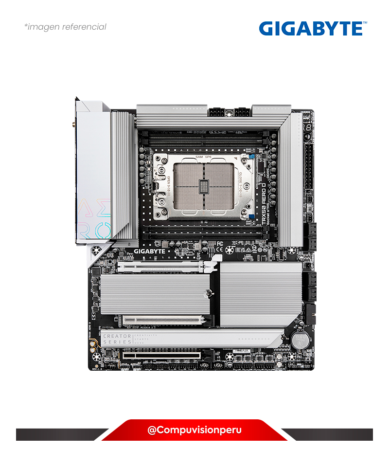 PLACA GIGABYTE TRX50 AERO D AMD STR5 TRX50 DDR5 WI-FI 7 BLUETOOTH M.2 USB 3.2 E-ATX