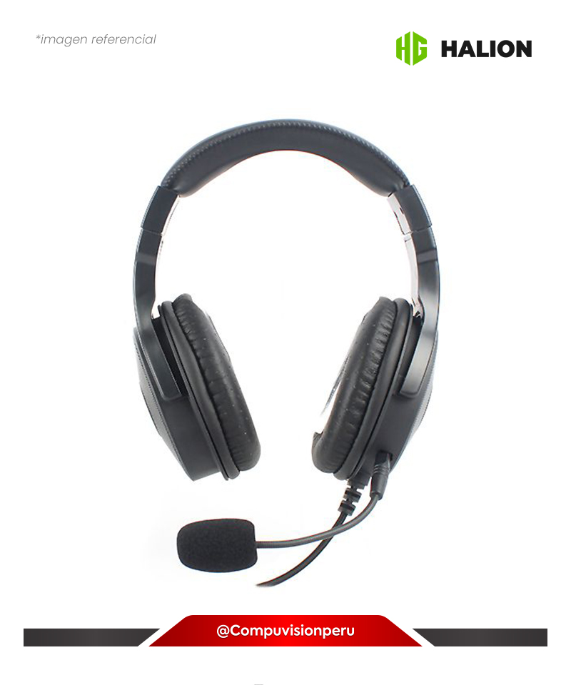 HEADSET HALION HA-H904 STAR RGB BLACK/PLATA 7.1 USB
