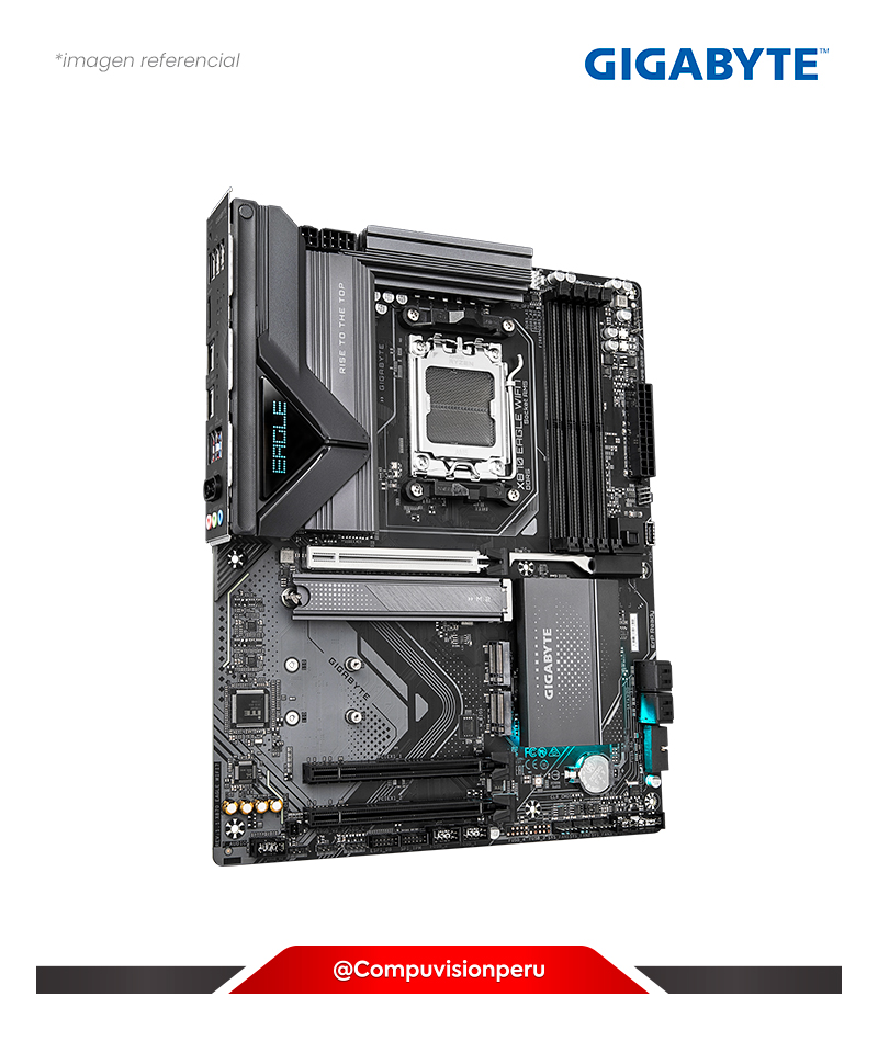 PLACA GIGABYTE X870 EAGLE WIFI7 AM5 AMD X870 DDR5 M.2 SATA 6GB USB 20GB BLUETOOTH ATX