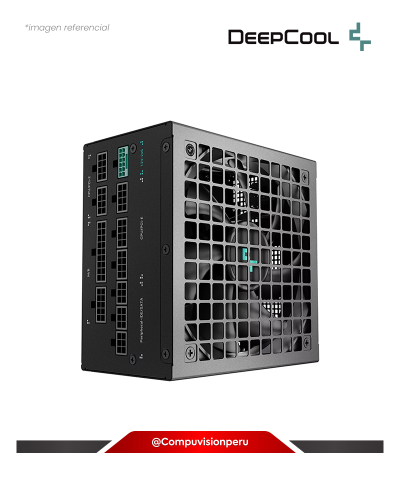 FUENTE 1000W DEEPCOOL PN1000M ATX3.1  80 PLUS GOLD FULL MODULAR PCIE 5.1 GAMERSTORM R-PNA00M-FC0B-JGUS