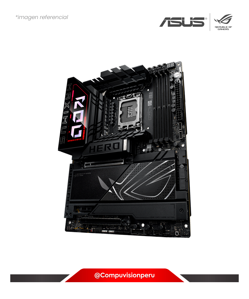 PLACA ASUS ROG MAXIMUS Z890 HERO LGA 1851 INTEL Z890 DDR5 HDMI DP TH USB-C M.2 SATA 6GB WI-FI BLUETOOTH