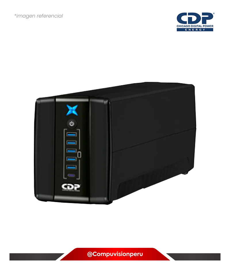 UPS CDP R-UPR758I INTERACTIVO 750VA 375W 220V 8 TOMACORRIENTES