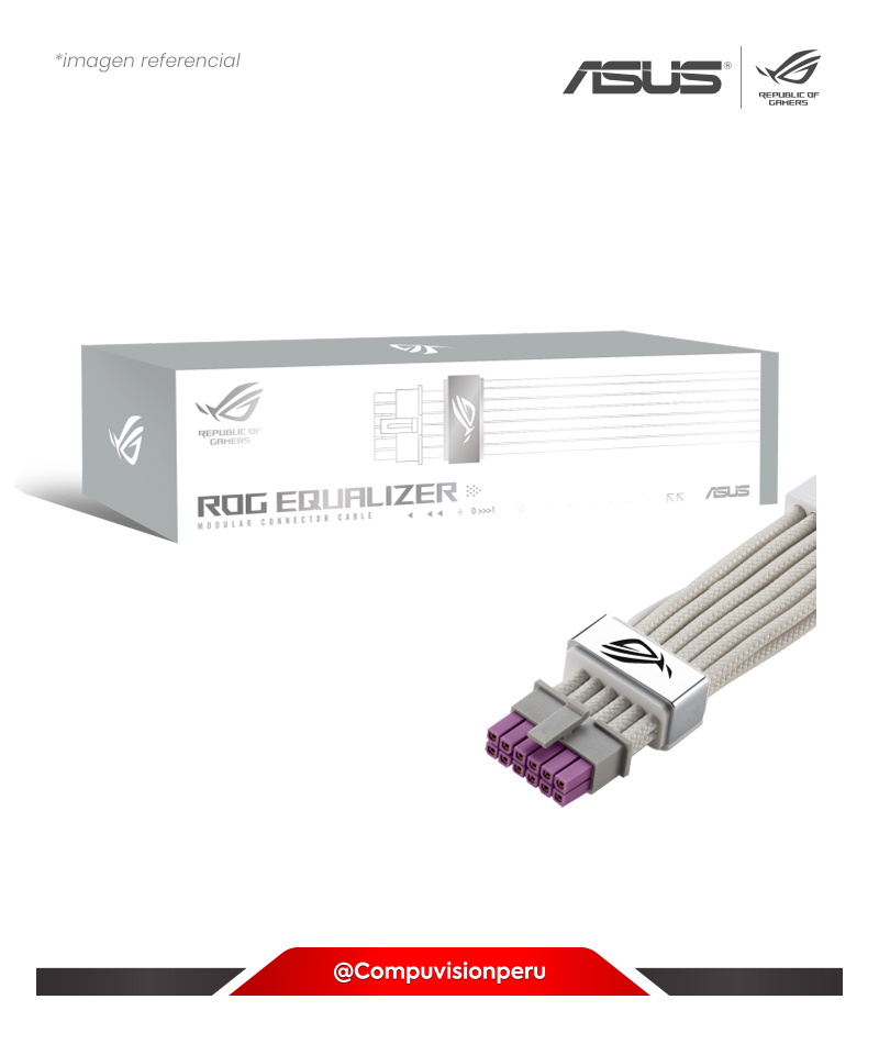 EXTENSION ASUS ROG EQUALIZER WHITE EDITION 12V-2X6 PCIE ATX 3.1 & PCIE 5.1 ROG-EQUALIZER-WHITE