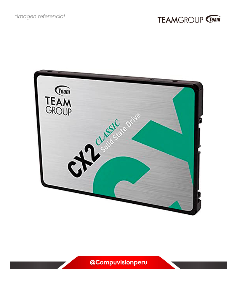DISCO SOLIDO SSD 512GB TEAM GROUP CX2 2.5 SATA 6GB 3D NAND T253X6512G0C101 765441051935