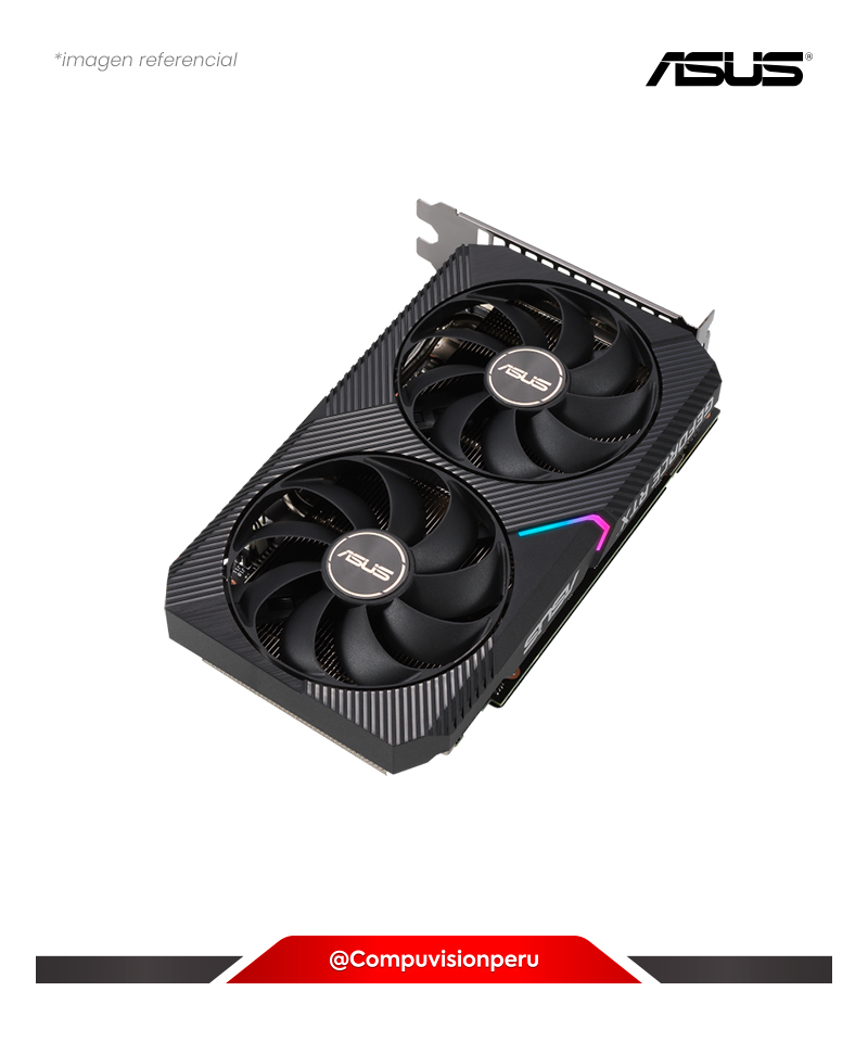 VIDEO ASUS DUAL GEFORCE RTX 3060 V2 12GB GDDR6 AXIAL-TECH CUDA 3584 192-BIT HDMI DP DUAL-RTX3060-12G-V2
