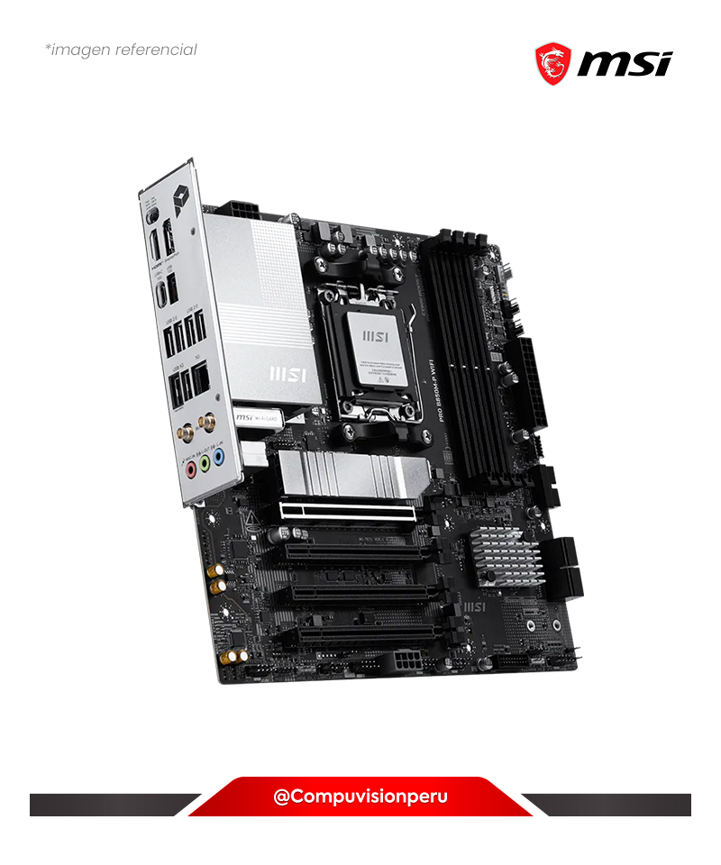 PLACA MSI PRO B850M-P WIFI AMD B850 AM5 DD5 M.2 SATA 6GB HDMI DP M-ATX