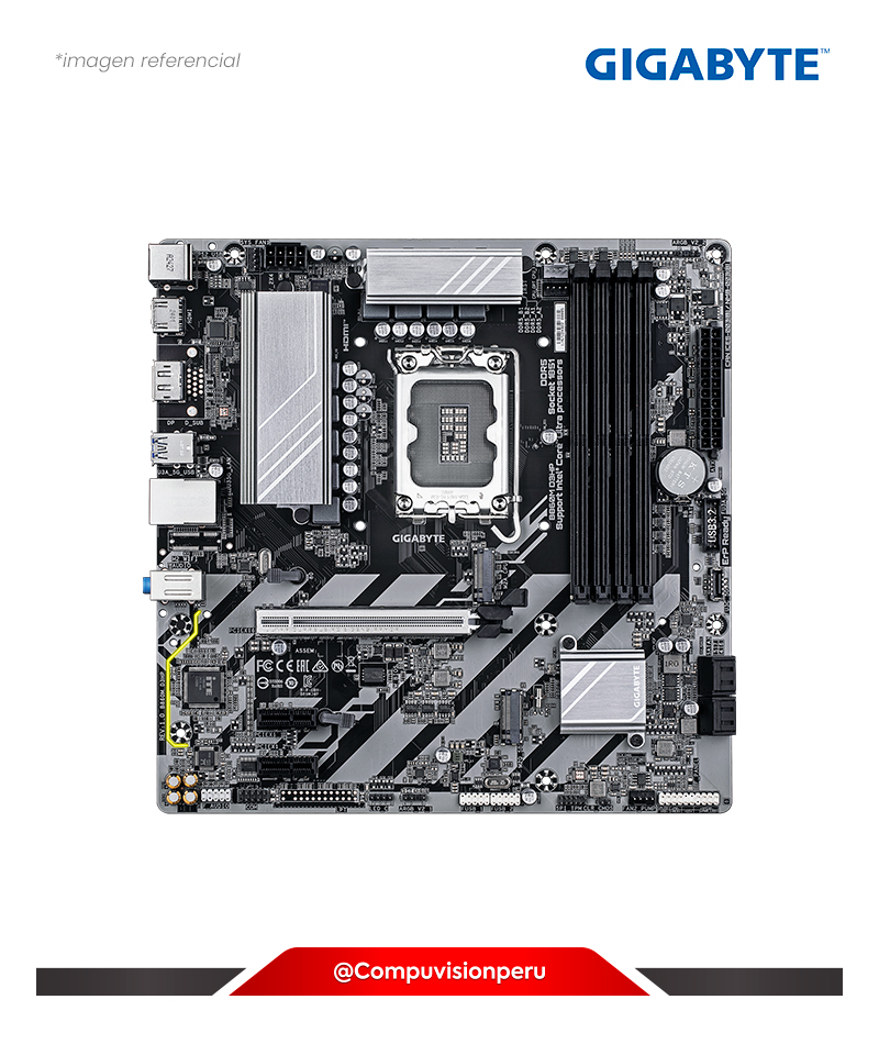 PLACA GIGABYTE B860M D3HP LGA 1851 INTEL B860 DDR5 HDMI M.2 SATA 6GB M-ATX