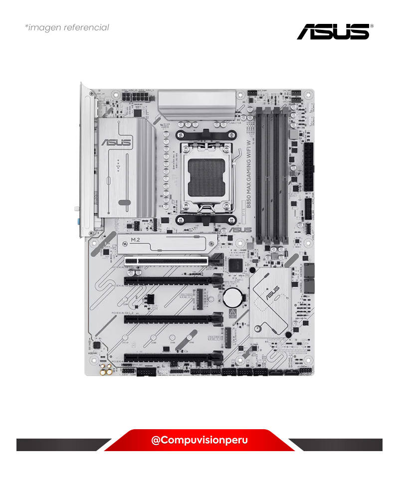 PLACA ASUS B850 MAX GAMING WIFI W WHITE AM5 AMD B850 DDR5 M.2 SATA 6GB BLUETOOTH  ATX