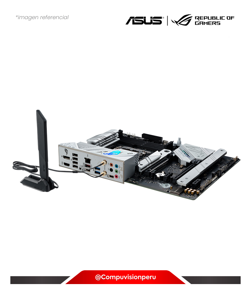 PLACA ASUS ROG STRIX B760-A GAMING WIFI D4 INTEL B760 LGA1700 DDR4 HDMI DP M.2 BLUETOOTH V5.3 USB 3.2