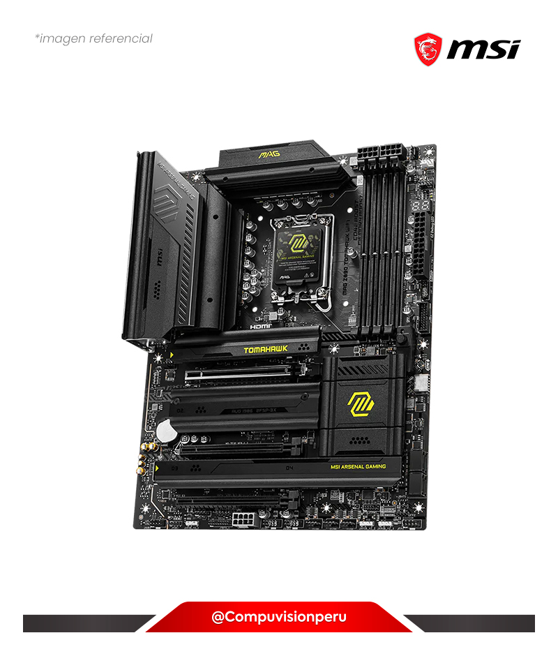 PLACA MSI MAG Z890 TOMAHAWK WIFI INTEL Z890 LGA 1851 DDR5 HDMI DP M.2 SATA 6GB
