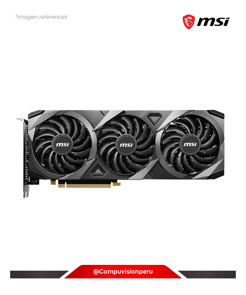 VIDEO MSI GEFORCE RTX 3060 VENTUS 3X 12G OC 12GB GDDR6 192-BIT HDMI/DP