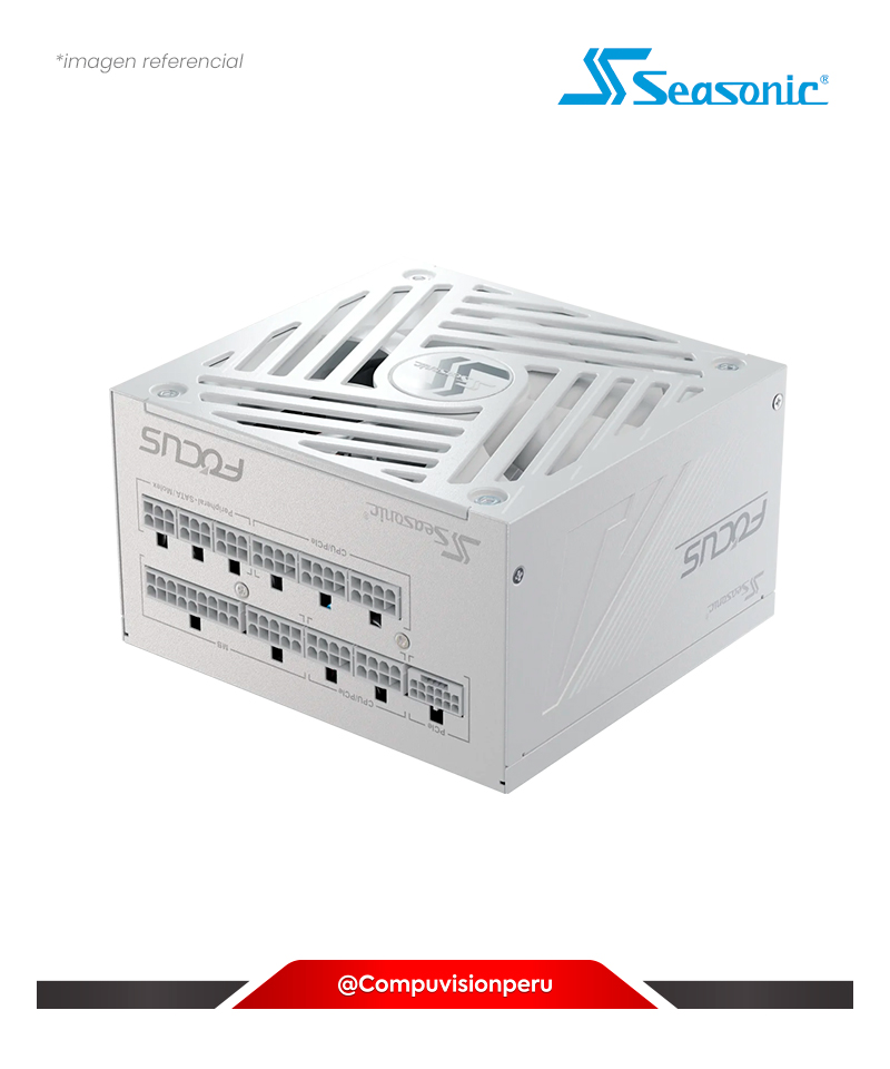 FUENTE 850W SEASONIC FOCUS GX-850 WHITE ATX 3.1 PCI-E 5.1 80 PLUS GOLD FULL MODULAR SRP-FGX851-A5A32S