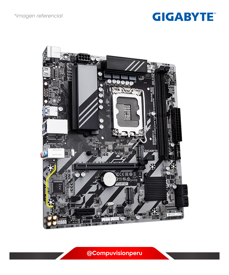 PLACA GIGABYTE B860M K INTEL B860 LGA 1851 DDR5 HDMI M.2 SATA 6GB M-ATX