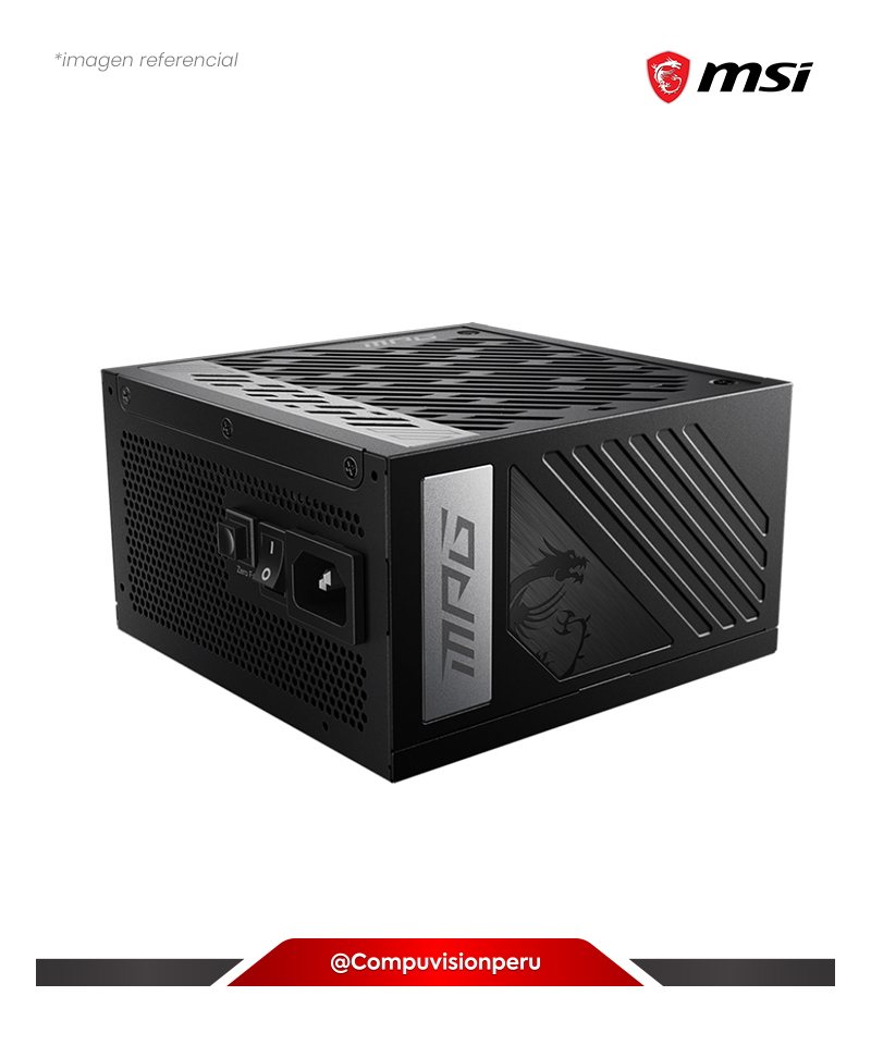 FUENTE 850W MSI MPG A850G PCIE5 80 PLUS GOLD ATX MODULAR ACTIVE PFC