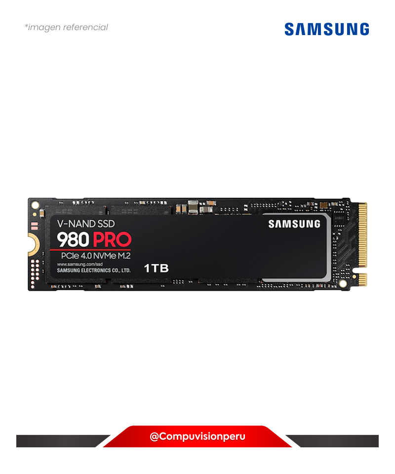 DISCO SOLIDO SSD 1TB SAMSUNG 980 PRO BLISTER M.2 2280 PCI-EXPRESS GEN 4.0 X4, NVME 1.3 V-NAND GSRF MZ-V8P1T0B/AM