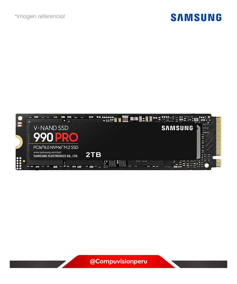 DISCO SOLIDO SSD 2TB SAMSUNG 990 PRO BLACK M.2 2280 PCLE GEN 4X4 NVME MZ-V9P2T0B/AM 887276657011