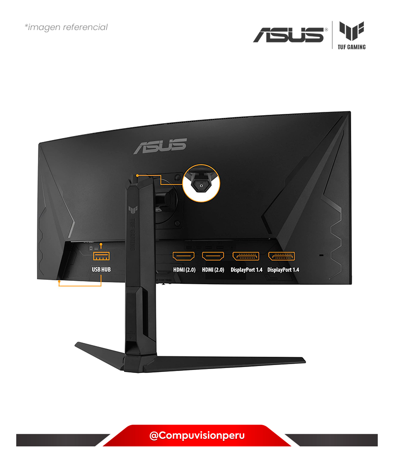 MONITOR 34 VA TUF GAMING VG34VQL3A 4K 1MS 180HZ SPEAKER HDMI DP