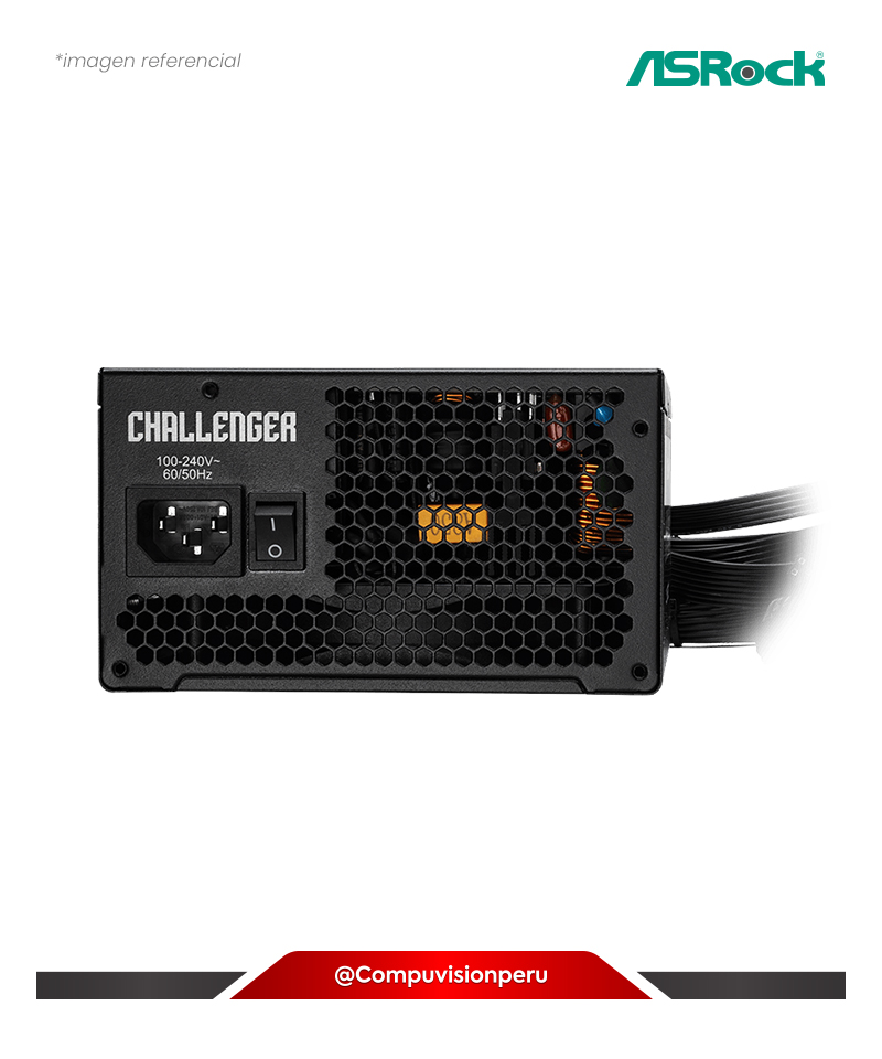 FUENTE 650W ASROCK CHALLENGER 80 PLUS BRONZE CL-650B