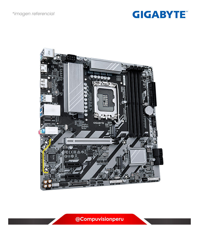 PLACA GIGABYTE B860M D3HP LGA 1851 INTEL B860 DDR5 HDMI M.2 SATA 6GB M-ATX