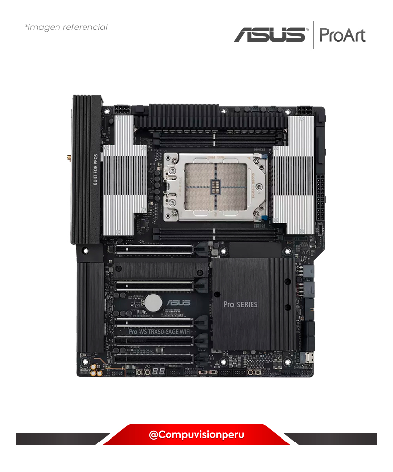 PLACA ASUS PRO WS TRX50-SAGE WIFI SOCKET STR5 AMD TRX50 DDR5 M.2 SATA 6GB WIRELESS & BLUETOOTH USB CEB FORM FACTOR