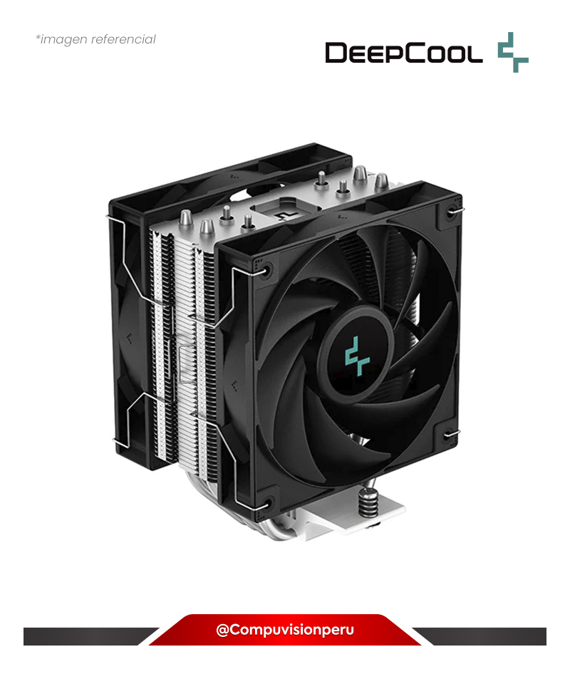 COOLER DE CPU DEEPCOOLAG400 PLUS BLACK INTEL AMD R-AG400-BKNNMD-G