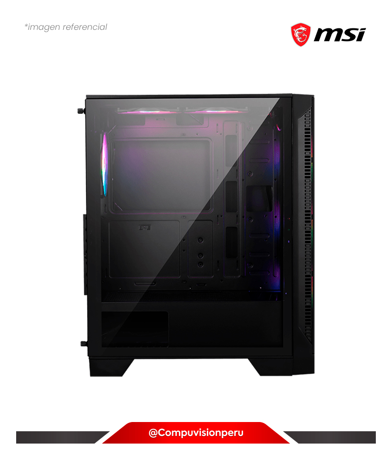 CASE MSI MAG FORGE 120A AIRFLOW USB 3.2 ATX 6*120MM RGB TEMPERDED GLASS