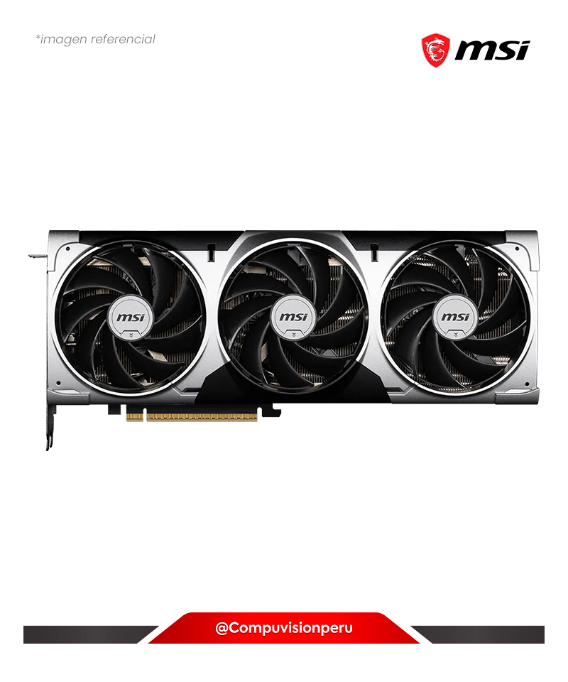 VIDEO MSI GEFORCE RTX 5070 12G VENTUS 3X OC 12GB GDDR7 CUDA 6144 192-BIT HDMI DP G5070-12V3C