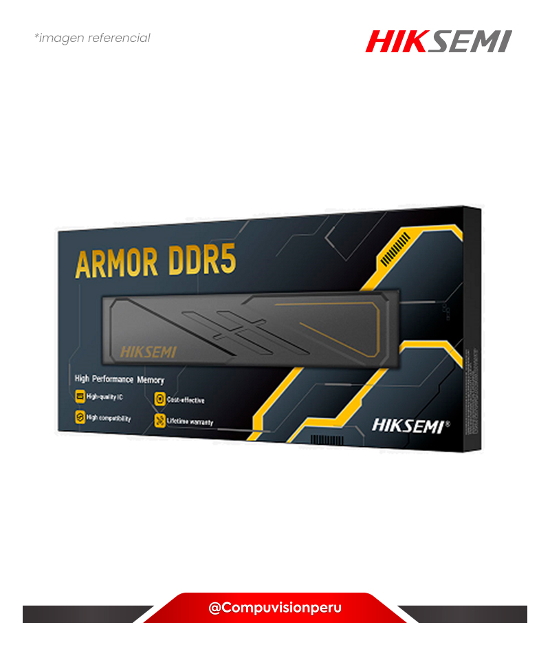 MEMORIA 8GB DDR4 BUS 3200MHZ HIKSEMI ARMOR BLACK HSC408U32D2_8G