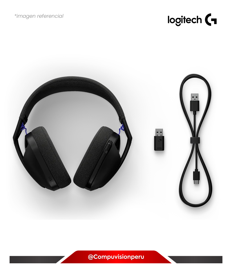 HEADSET LOGITECH G G321 LIGHTSPEED WIRELESS GAMING BLACK 981-001562