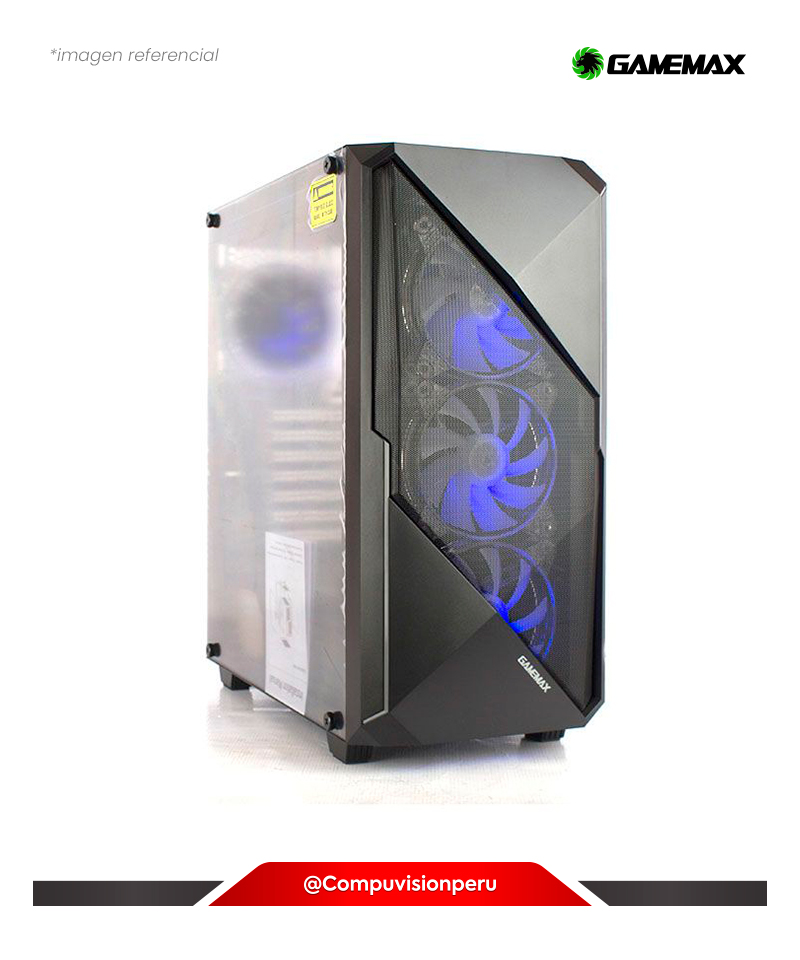 CASE ATX GAMEMAX REVOLT 4 COOLER RGB S/FUENTE VIDRO TEMPLEDO, CASE