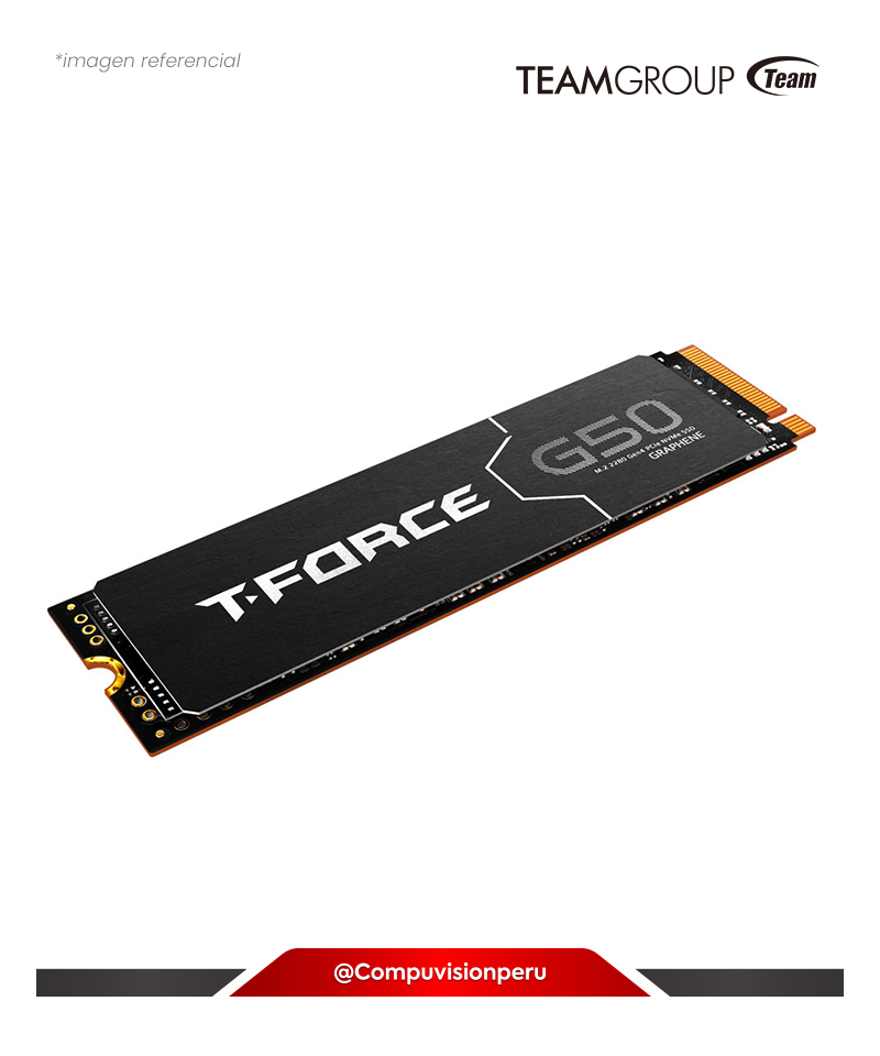 DISCO SOLIDO SSD 1TB TEAM GROUP T-FORCE G50 M.2 2280 PCIE 4.0 X4 CON NVME 1.4 TLC TM8FFE001T0C129