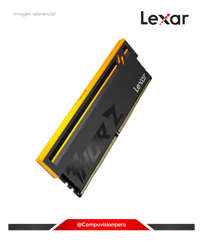 MEMORIA 16GB DDR5 BUS 6000MHZ LEXAR THOR Z RGB SILVER CL38 1.35V INTEL XMP AMD EXPO LD5U16G60C38LV-RGD(1)