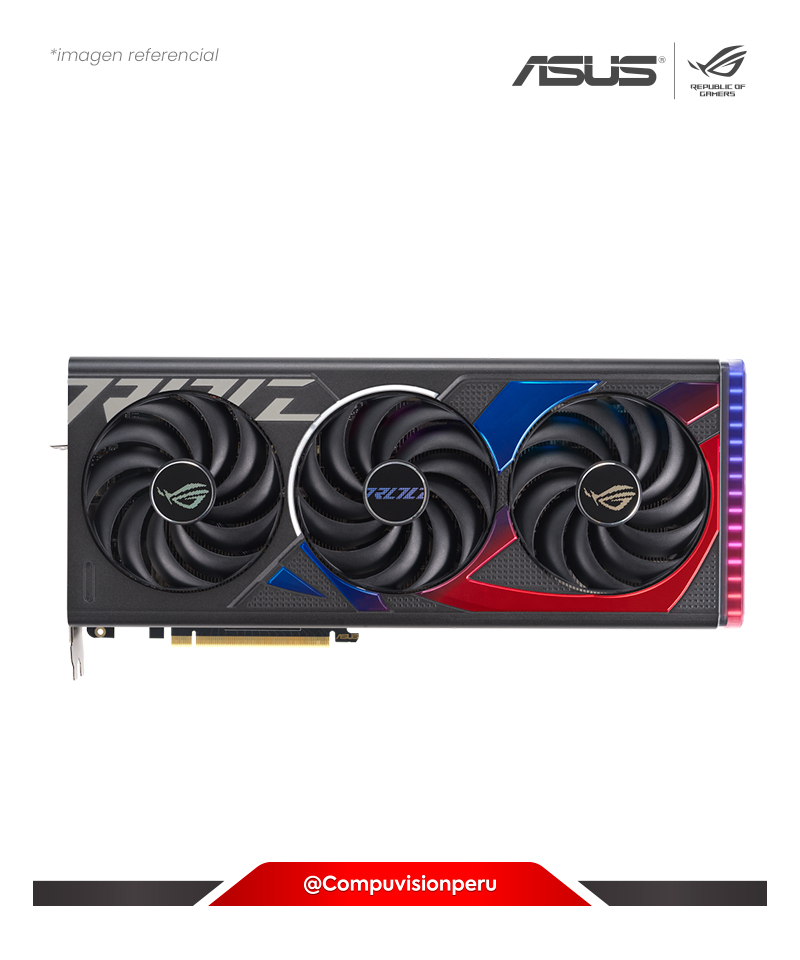 VIDEO ASUS ROG STRIX GEFORCE RTX 4070 12GB GDDR6X OC EDITION CON DLSS 3 CUDA 5888 192-BIT HDMI DP ARGB ROG-STRIX-RTX4070-O12G-GAMING