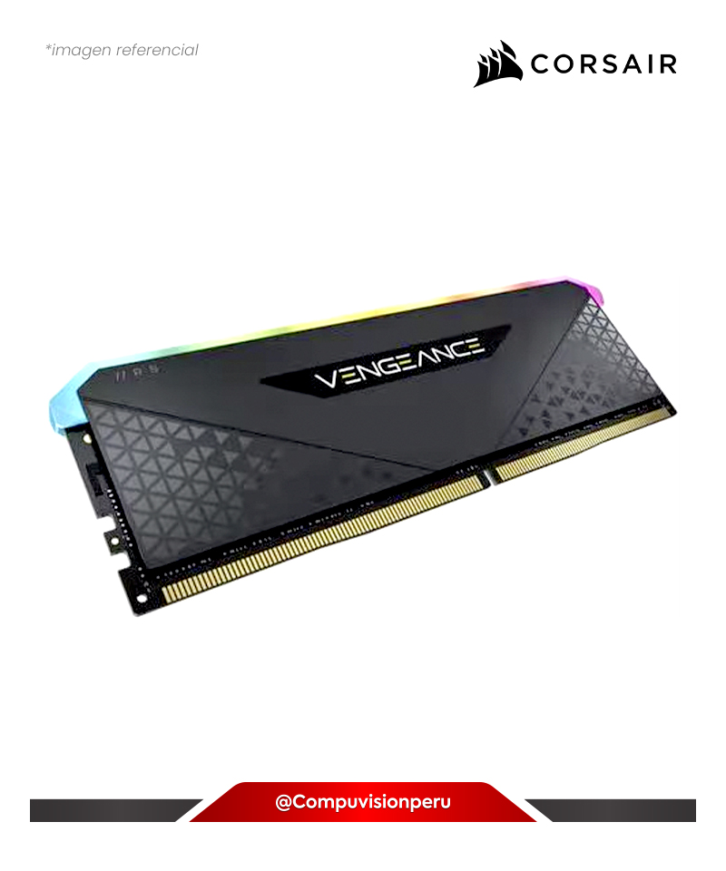MEMORIA 16GB DDR4  3200MHZ CORSAIR VENGEANCE RGB RS BLACK C16 1.35V  PC4-25600 CMG16GX4M1E3200C16
