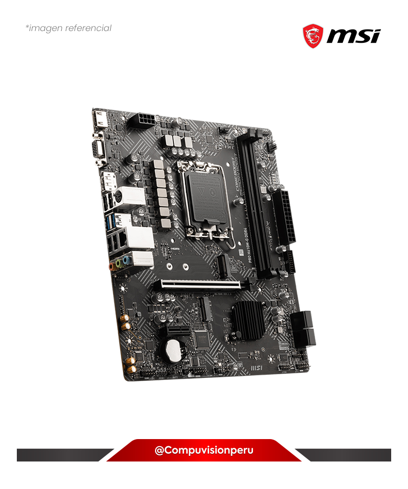 PLACA MSI PRO H610M-G INTEL LGA 1700 DDR4 HDMI VGA M-ATX