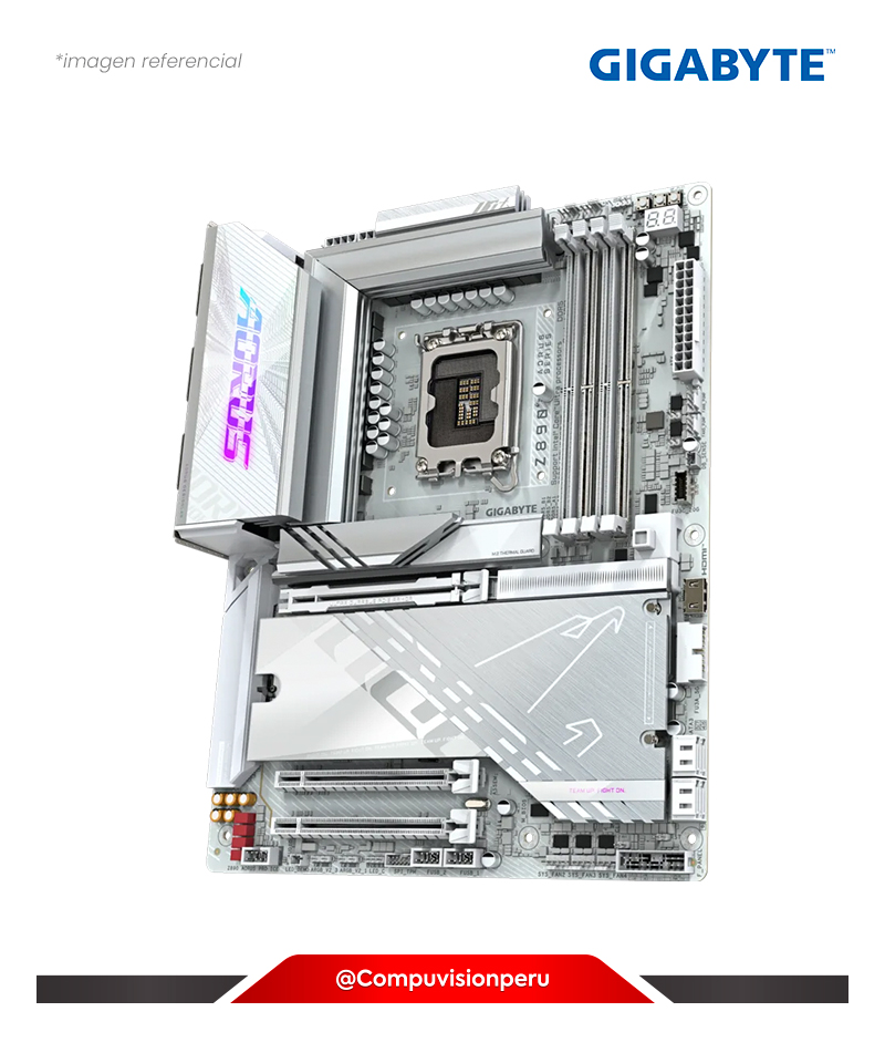 PLACA GIGABYTE Z890 AORUS PRO ICE LGA 1851 INTEL Z890 DDR5 BLUETOOTH M.2 SATA 6GB USB 3.2 ATX