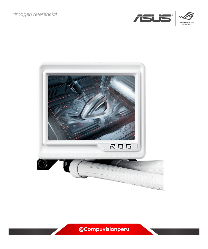 COOLER DE CPU ASUS ROG RYUJIN III 360 ARGB EXTREME WHITE ALUMINIO AMD INTEL ROG-RYUJIN-III-360-ARGB-EXTREME-WHT