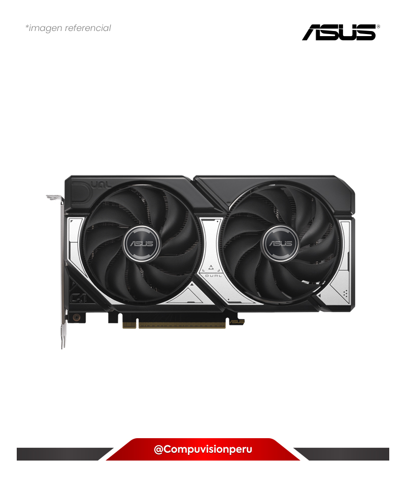 VIDEO ASUS DUAL GEFORCE RTX 5060 TI 8GB GDDR7 OC EDITION CUDA 4608 128-BITS HDMI DP DUAL-RTX5060TI-O8G