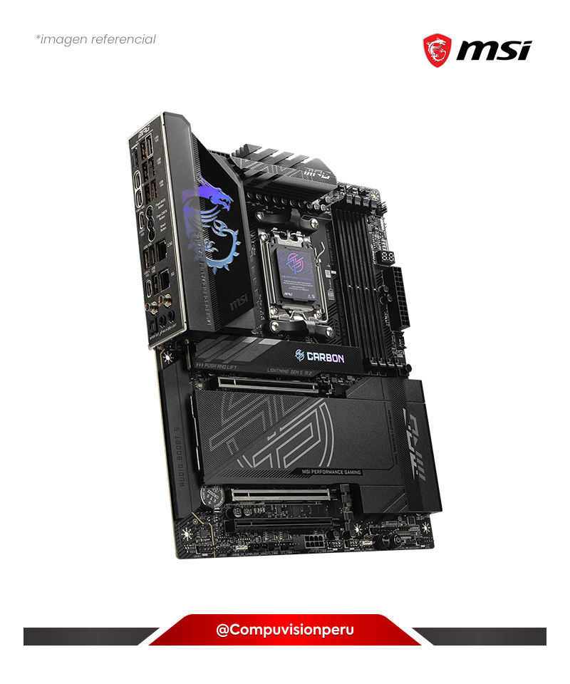 PLACA MSI MPG X870E CARBON WIFI AMD X870E AM5 DDR5 M.2 SATA 6GB BLUETOOTH ATX