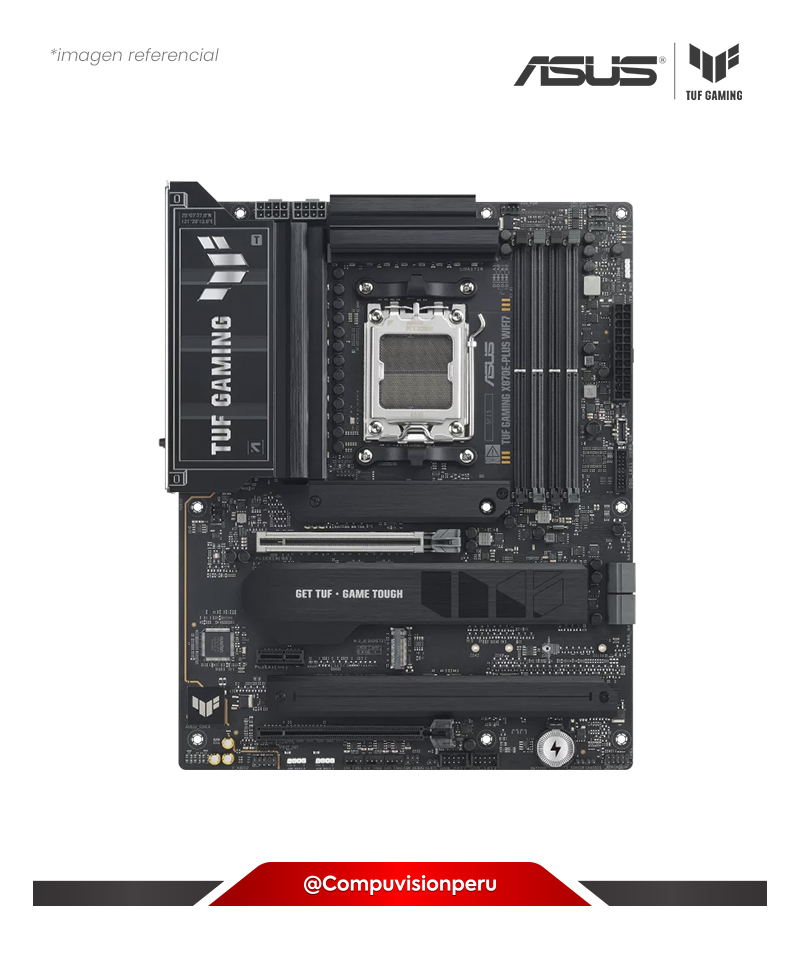 PLACA ASUS TUF GAMING X870E-PLUS WIFI7 AMD X870E AM5 DDR5 PCIE USB 20GB SATA 6GB