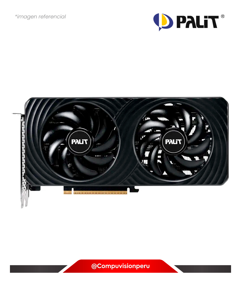 VIDEO PALIT GEFORCE RTX 5060 TI DUAL 8GB GDDR7 CUDA 4608 128 BITS HDMI DP NE7506T019P1-GB2062D