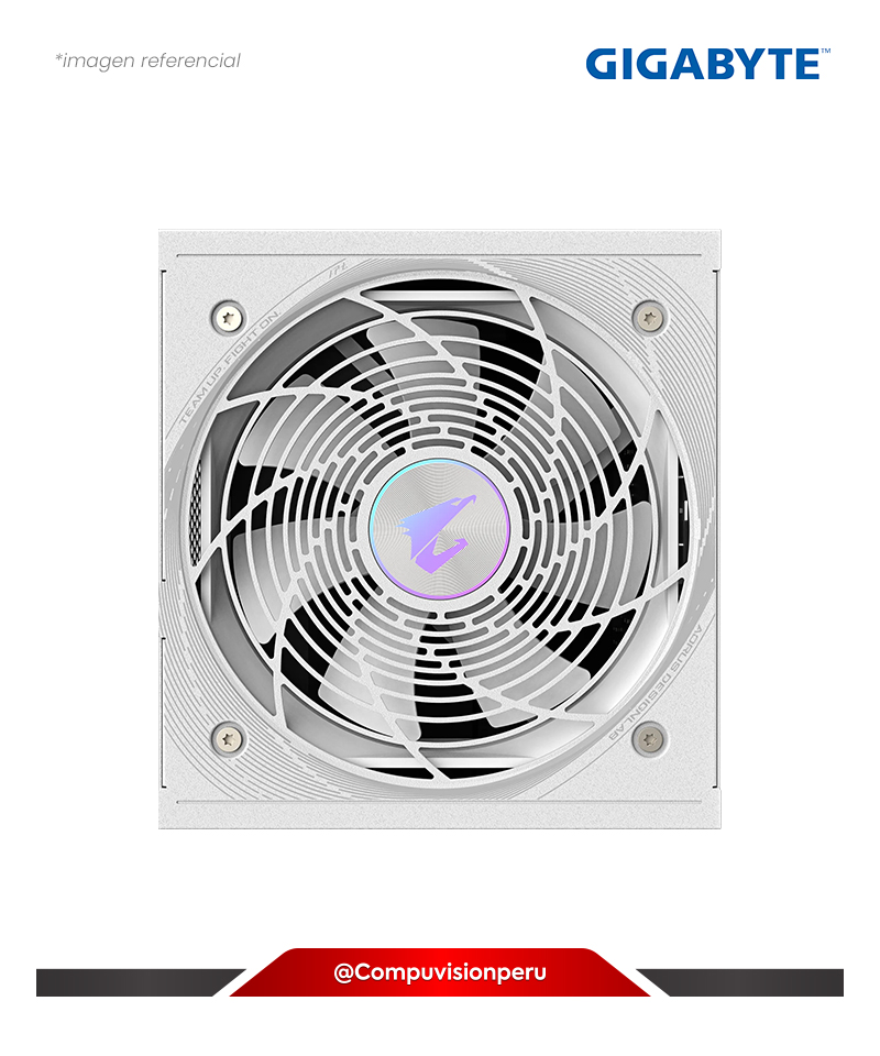 FUENTE 850W GIGABYTE AORUS ELITE P850W WHITE 80 PLUS PLATINUM PCIEX 5.O ICE FULL MODULAR GP-AE850PM-PG5-ICE