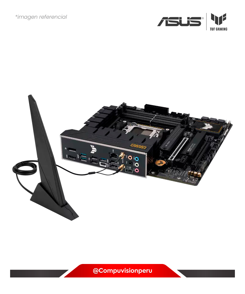 PLACA ASUS TUF GAMING B650EM-PLUS WIFI AM5 AMD B650 DDR5 HDMI DP M.2 SATA 6GB BLUETOOTH USB 20GB M-ATX