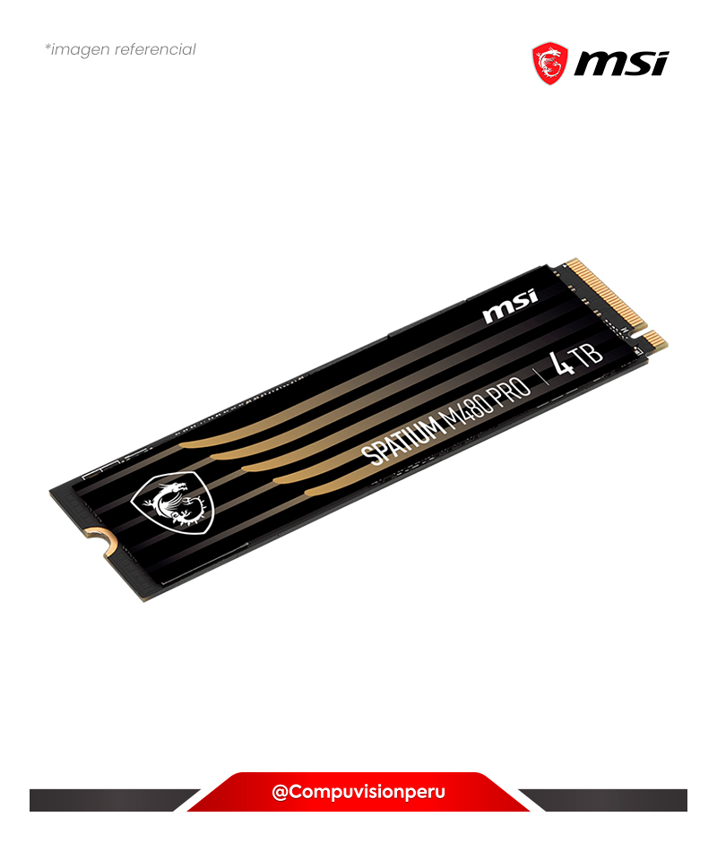 DISCO SOLIDO SSD 1TB MSI SPATIUM M480 PRO PCIE 4.0 NVME M.2 2280 3D NAND