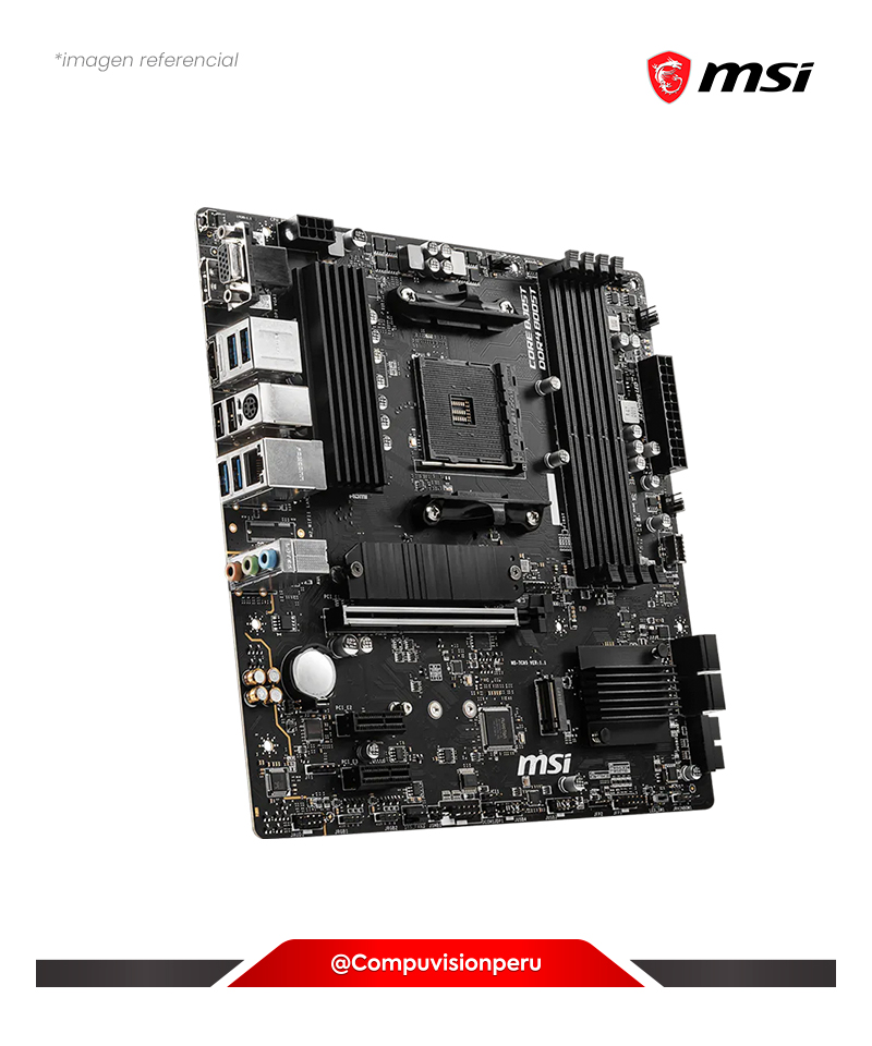 PLACA MSI B550M PRO-VDH AMD B550 DDR4 M.2 USB 3.2 SATA 6GB VGA HDMI M-ATX